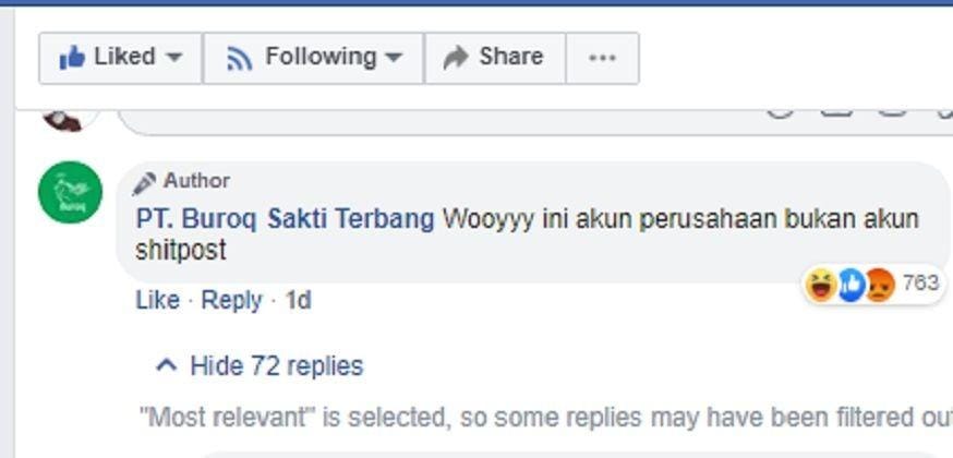 facebook.com/PT. Buroq Sakti Terbang