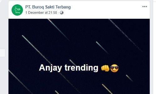 facebook.com/PT Buroq Sakti Terbang
