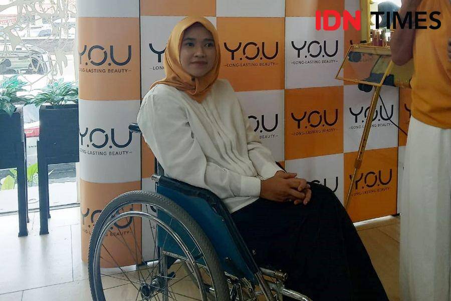 Maisty setelah didandani oleh makeup artist di Hong Kong Cafe pada acara The Inspirational YOU. 3 Desember 2019. IDN Times/Febriyanti Revitasari