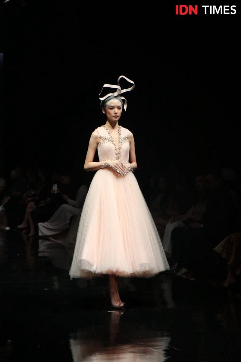 Fashion Show Le Marie karya Monica Ivena. 3 Desember 2019. IDN Times/Klara Livia