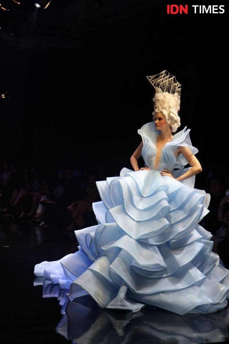 Fashion Show Le Marie karya Monica Ivena. 3 Desember 2019. IDN Times/Klara Livia