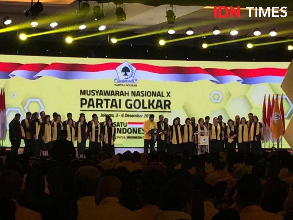 (Munas Golkar di Hotel Ritz Carlton, Jakarta, Selasa (3/12)) IDN Times/Irfan Fathurohman