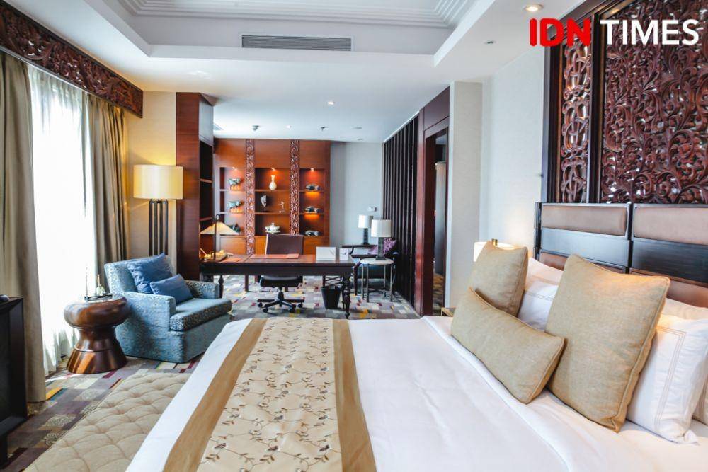 Suasana kamar Presidential Suite di Shangri-La Hotel Surabaya (14 Agustus 2018). IDN Times/Reza Iqbal