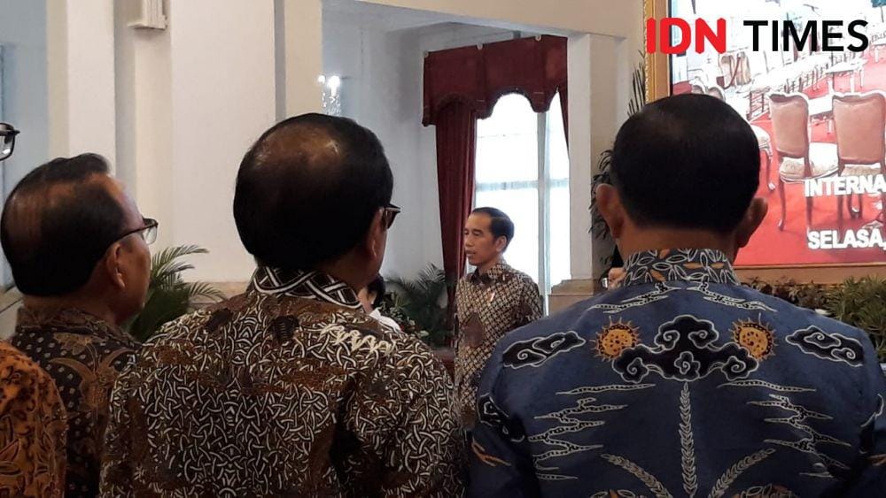 Presidential Lecture Internalisasi dan Pembumian Pancasila di Istana Negara, Jakarta Pusat, Selasa 3 Desember 2019 (IDN Times/Teatrika Handiko Putri)