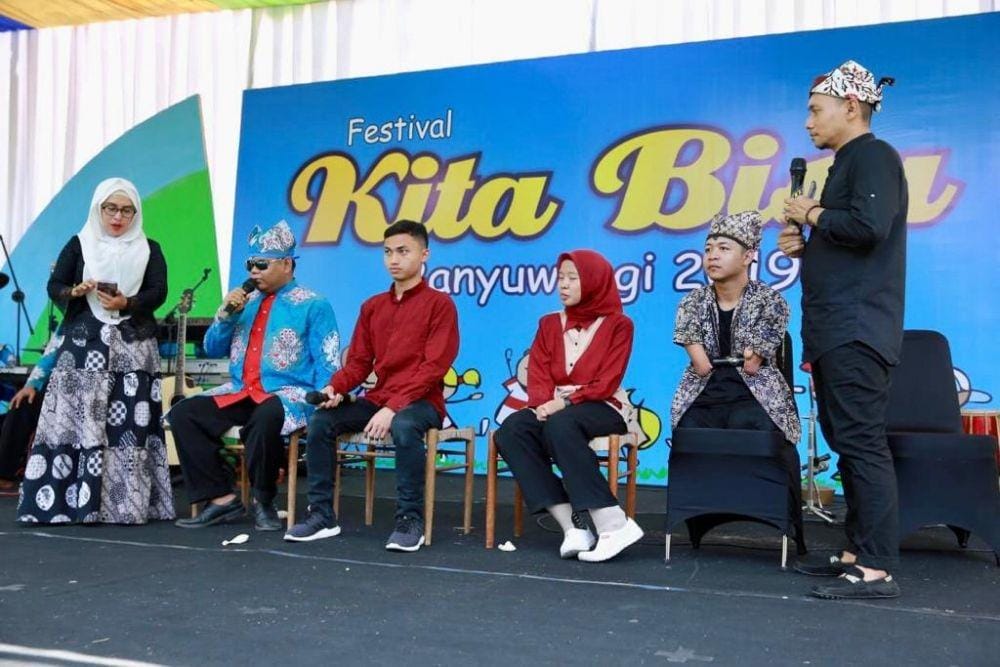 Aksi penyandang disabilitas memperingati hari disabilitas internasional di Banyuwangi. IDN TImes/Istimewa