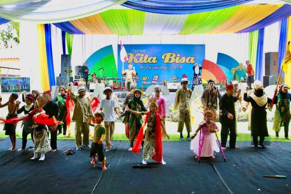 Aksi penyandang disabilitas memperingati hari disabilitas internasional di Banyuwangi. IDN TImes/Istimewa
