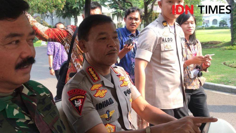 Kapolri Jenderal Pol Idham Azis di Kompleks Istana Negara, Jakarta Pusat, Selasa 3 Desember 2019 (IDN Times/Teatrika Handiko Putri)