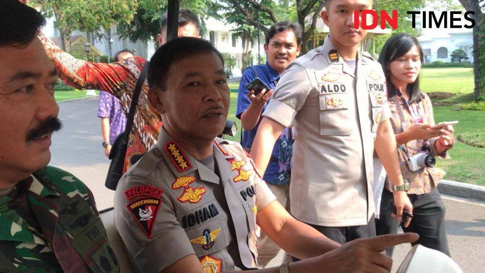 Kapolri Jenderal Pol Idham Azis di Kompleks Istana Negara, Jakarta Pusat, Selasa 3 Desember 2019 (IDN Times/Teatrika Handiko Putri)