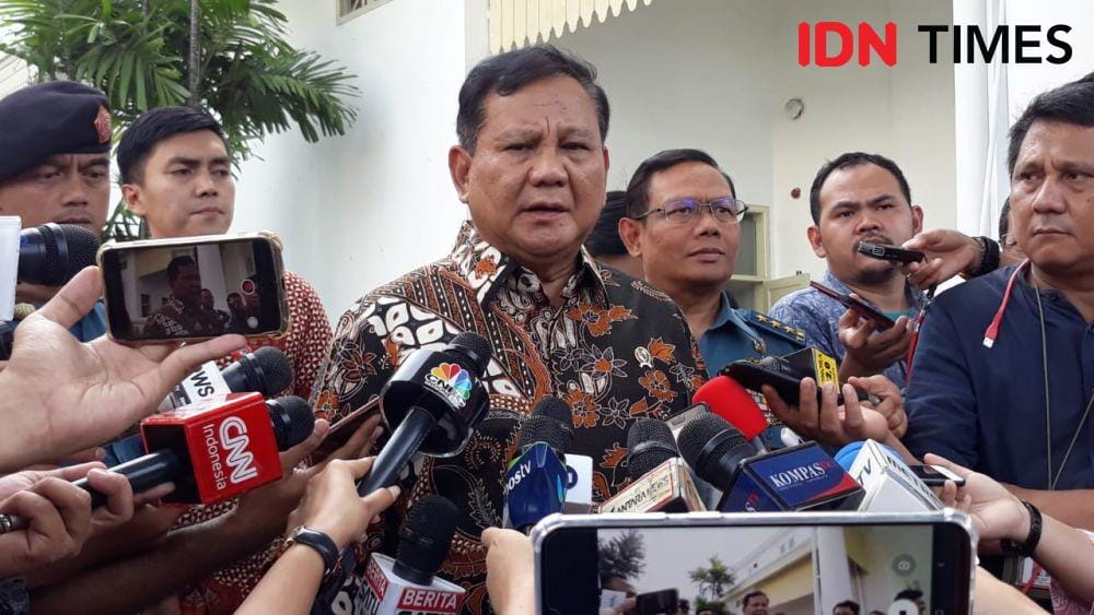 Menteri Pertahanan Prabowo Subianto di Kompleks Istana Negara, Jakarta Pusat, Selasa 3 Desember 2019 (IDN Times/Teatrika Handiko Putri)