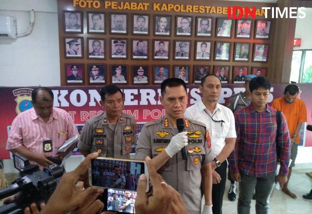 Kapolrestabes Medan Dadang Hartanto menjelaskan soal perkembangan kasus kematian Hakim PN Medan Jamaluddin (IDN Times/Fadly Syahputra)