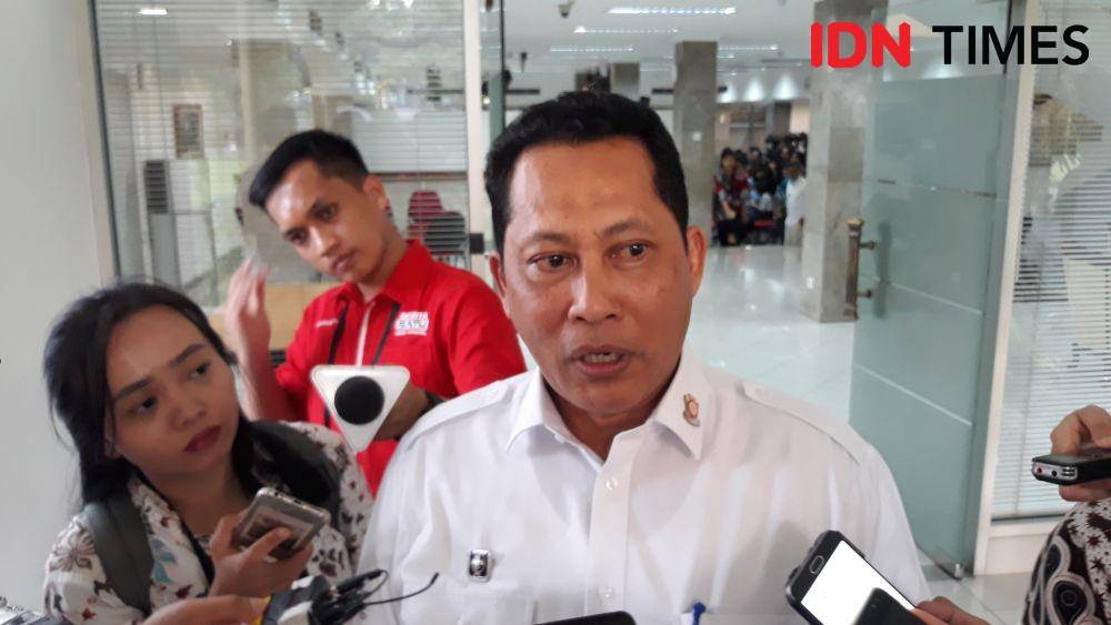 Direktur Utama Bulog Budi Waseso memberikan keterangan pers di Kompleks Istana Negara, Jakarta Pusat, Rabu 4 Desember 2019 (IDN Times/Teatrika Handiko Putri)