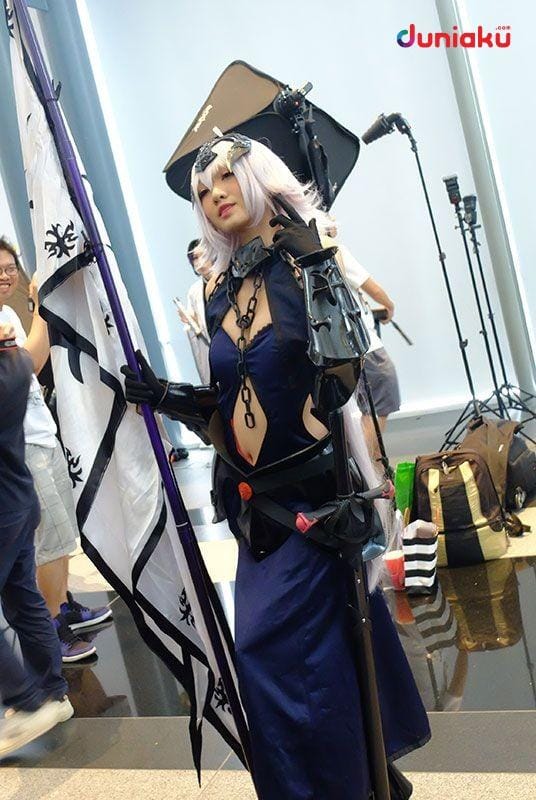 Cosplayer yang menampilkan karakter Jeanne d'Arc Alter dari seri Fate/Grand Order. duniaku.com/Elvira Maris Chandra