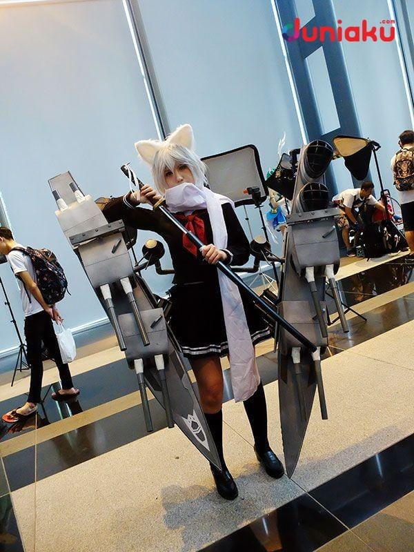 Cosplayer yang menampilkan karakter Maya dari seri Azur Lane. duniaku.com/Elvira Maris Chandra