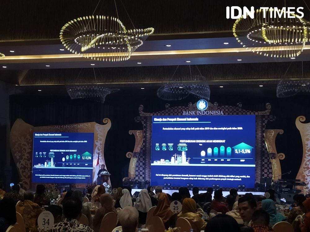kegiatan pertemuan tahunan Bank Indomesia tahun 2019 di Novotel Hotel, Rabu (4/12) (IDN Times/Feny Maulia Agustin)