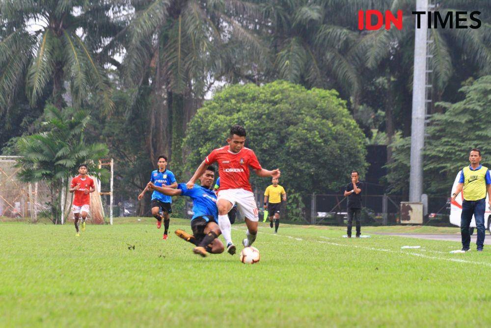 Karo United Vs PSLS Lhokseumawe di Stadion USU, Rabu (4/12/2019) (IDN Times/Arifin Al Alamudi)