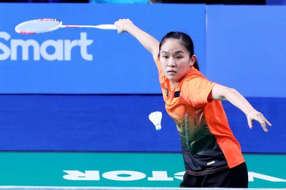 Aksi Ruselli Hartawan menjalani babak 16 besar pada Kamis (5/12) di ajang SEA Games 2019 (IDN Times/PBSI)