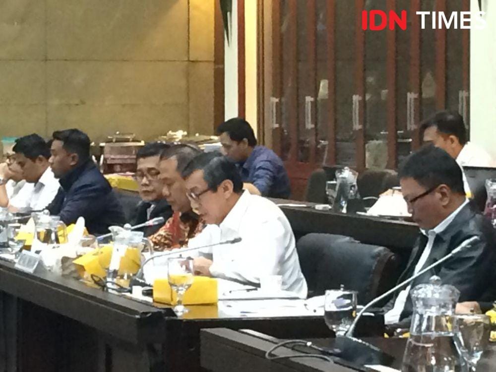 Badan Legislasi Rapat Kerja dengan Menkumham dan PPUU DPD RI dalam rangka Penyusunan Prolegnas RUU Tahun 2020-2024 dan Prolegnas RUU Prioritas Tahun 2020 di Gedung DPR, Jakarta, Rabu (4/12). (IDN Times/Irfan Fathurohman)