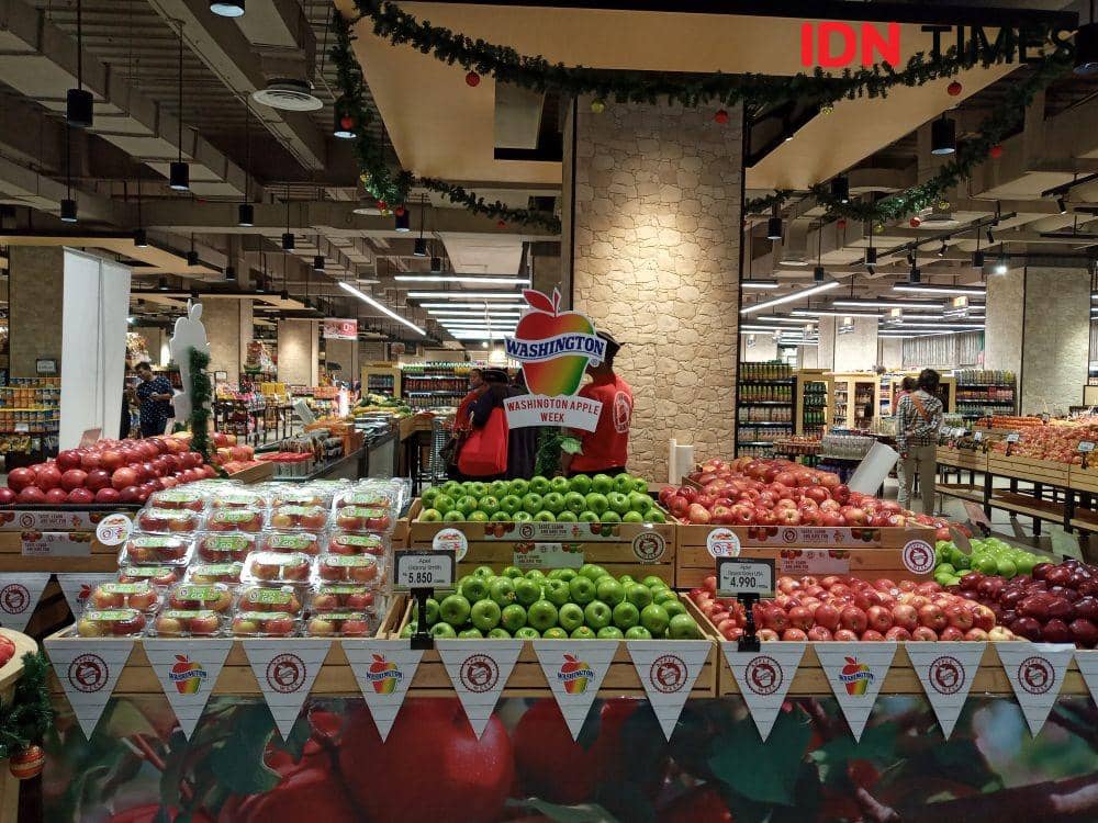 Tenant Washington Apple Week 2019 di Food Hall Grand Indonesia, Jakarta. IDN Times/Dhiya Awlia.A