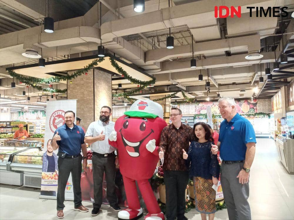 Pembukaan Washington Apple Week 2019 Food Hall Grand Indonesia, Jakarta. IDN Times/Dhiya Awlia.A