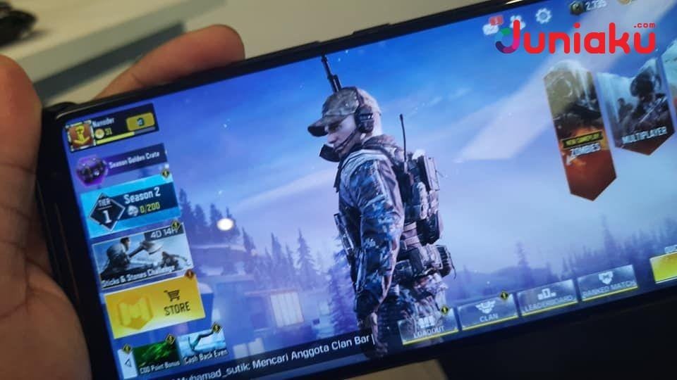 Tes Call of Duty Mobile. duniaku.com/Adhitya Daniel