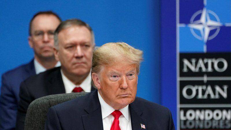 (Presiden Amerika Serikat Donald Trump di forum NATO, Inggris, pada 4 Desember 2019) ANTARA FOTO/REUTERS/Kevin Lamarque