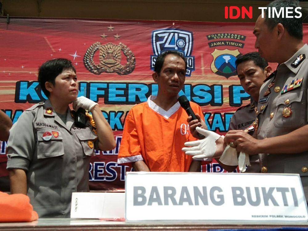 Kapolrestabes Surabaya dalam ungkap kasus pencurian melibatkan anak-anak, Kamis (5/12). IDN Times/Fitria Madia