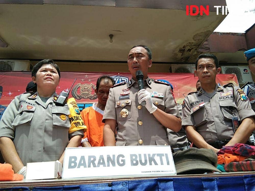 Kapolrestabes Surabaya dalam ungkap kasus pencurian melibatkan anak-anak, Kamis (5/12). IDN Times/Fitria Madia