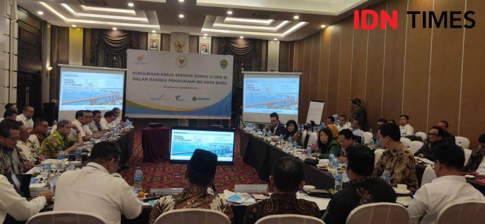 Kunjungan Komisi VI DPR RI dalam rangka peninjauan ibu Kota Baru di Balikpapan, Kamis (5/12) (IDN Times/Maulana)