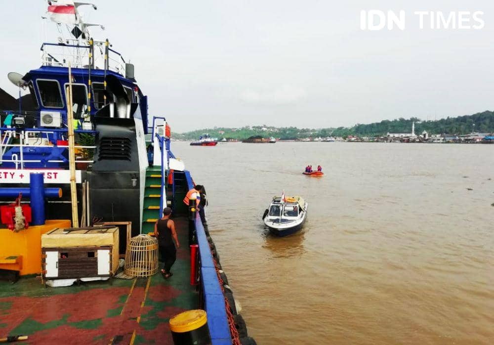 Lokasi pencarian ABK yang tenggelam di Samarinda (IDN Times/Yuda Almerio)