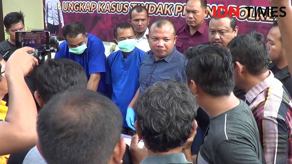 Tiga pelaku perampokan Bank BRI Unit Negla, di Brebes ditangkap Tim Gabungan Resmob Polres Brebes dan Polda Jateng, Kamis (5/12) malam.IDN Times/Haikal Adihtya