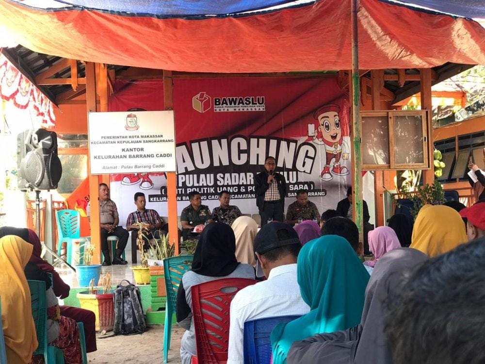 Peluncuran pulau sadar pemilu di Pulau Barrang Caddi, Makassar. Dok. IDN Times/Istimewa