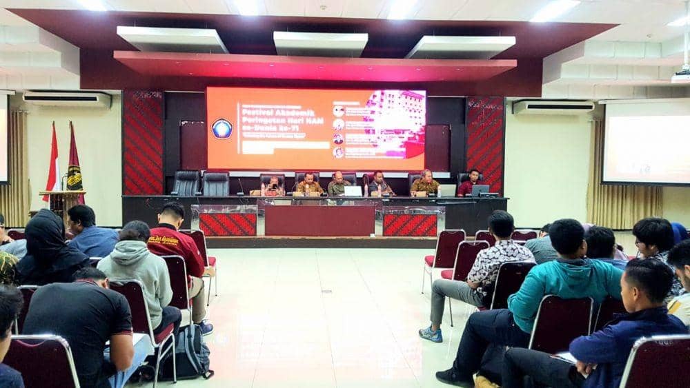 Festival Akademik Peringatan Hari HAM se-Dunia ke-71 di Universitas Brawijaya, Malang. (Dok.Romo Benny)