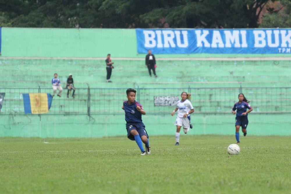 Arema FC putri gagal mencetak gol lawan Persib Bandung putri. IDN Times/ Alfi Ramadana
