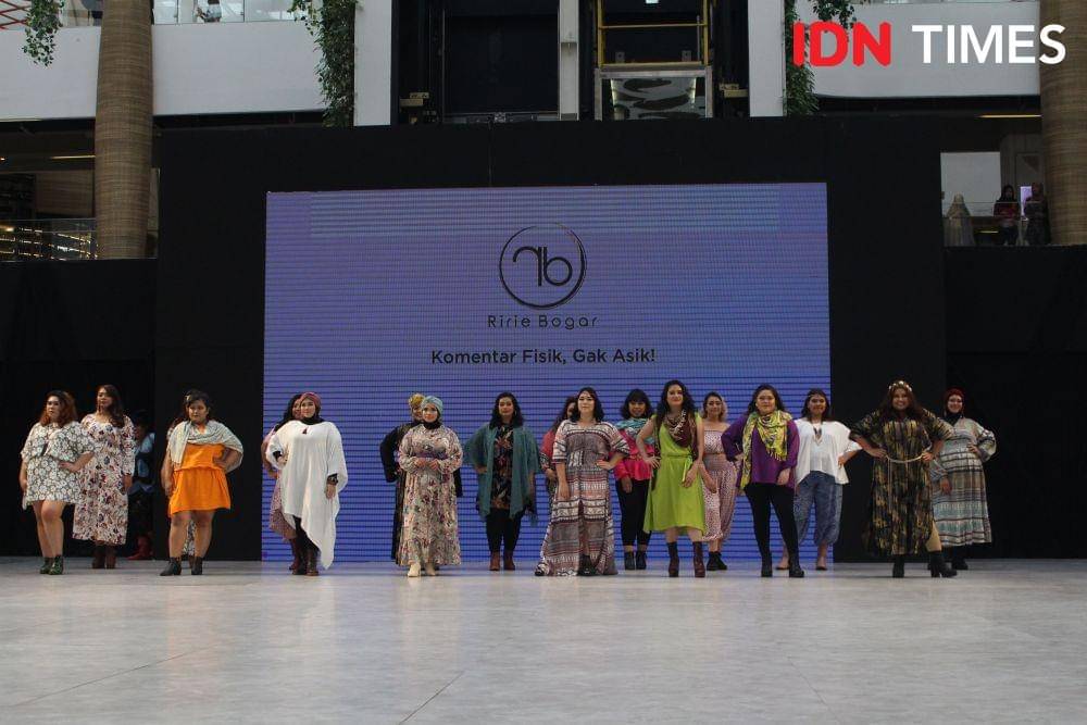 Plus size models performance dalam acara 23 Fashion District. 7 Desember 2019. IDN Times/Klara Livia