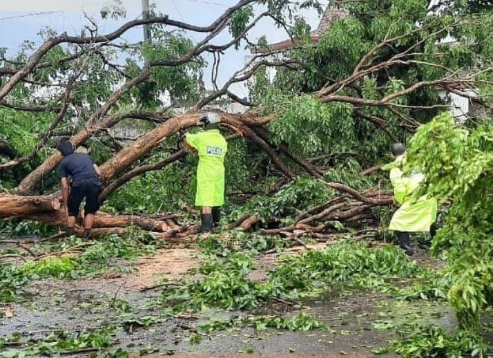 Angin kencang di sejumlah wilayah di DIY, Minggu (8/12). Instagram:bpbd_diy