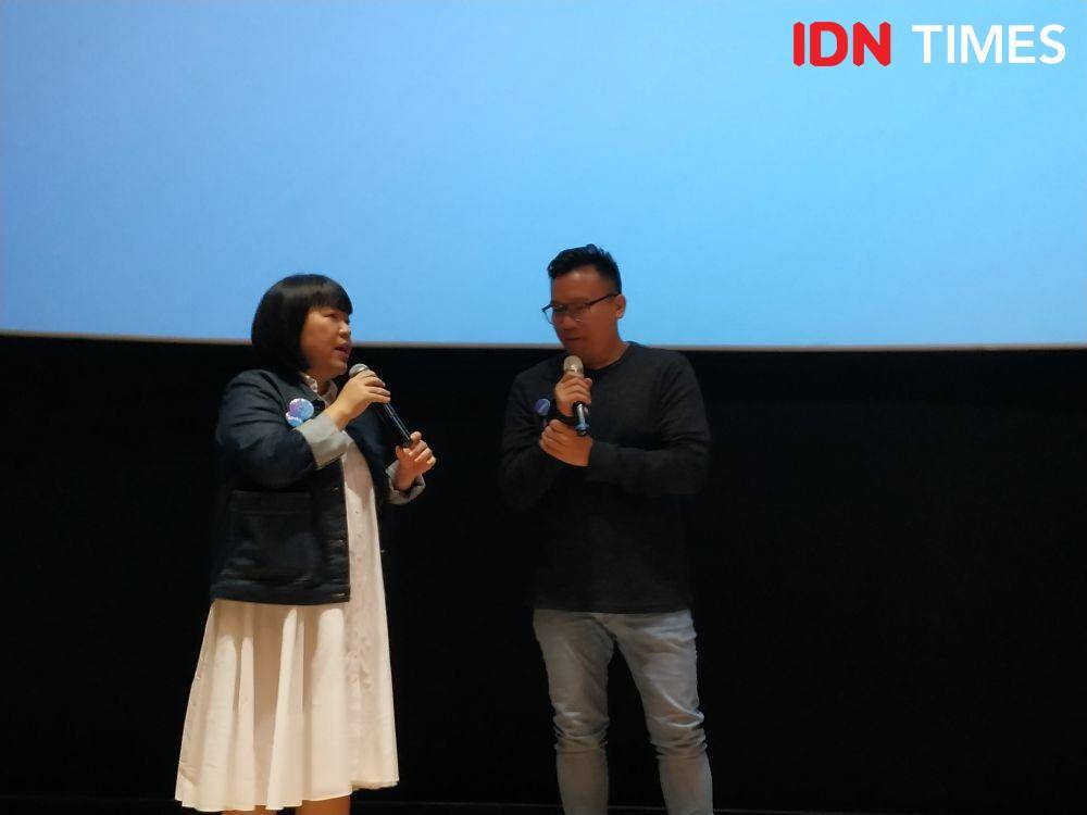 (ki-ka) Business Innovation Director Famous All Stars, Dien Tirto Buwono dan Main Producer & Head Judge, Patrick Effendy dalam press conference UN1TY di Jakarta. 9 Desember 2019. IDN Times/Nadia Umara