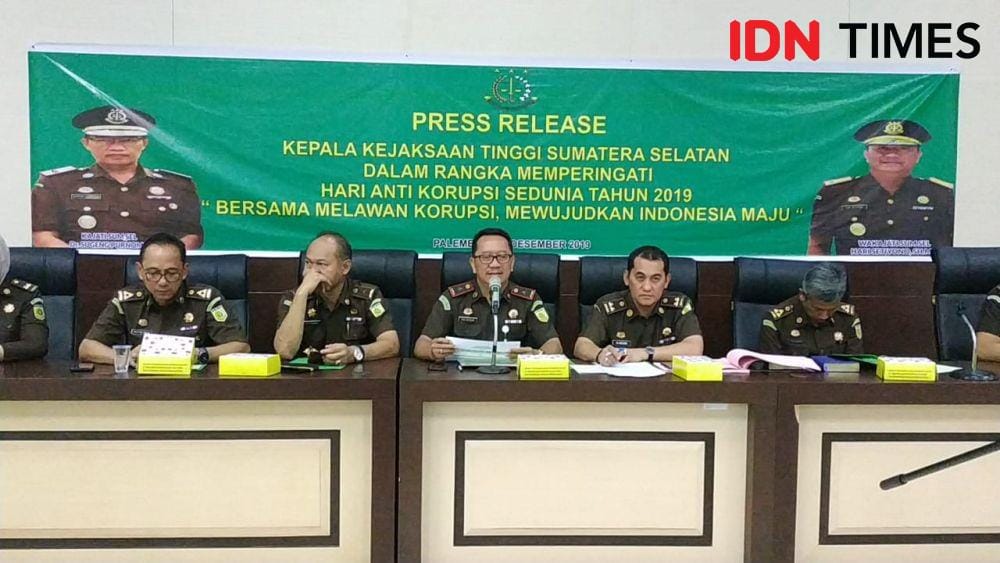 Peringatan hari anti korupsi Kejati Sumsel laporkan penyelamatan uang negara tahun 2019 (IDN Times/Rangga Erfizal)