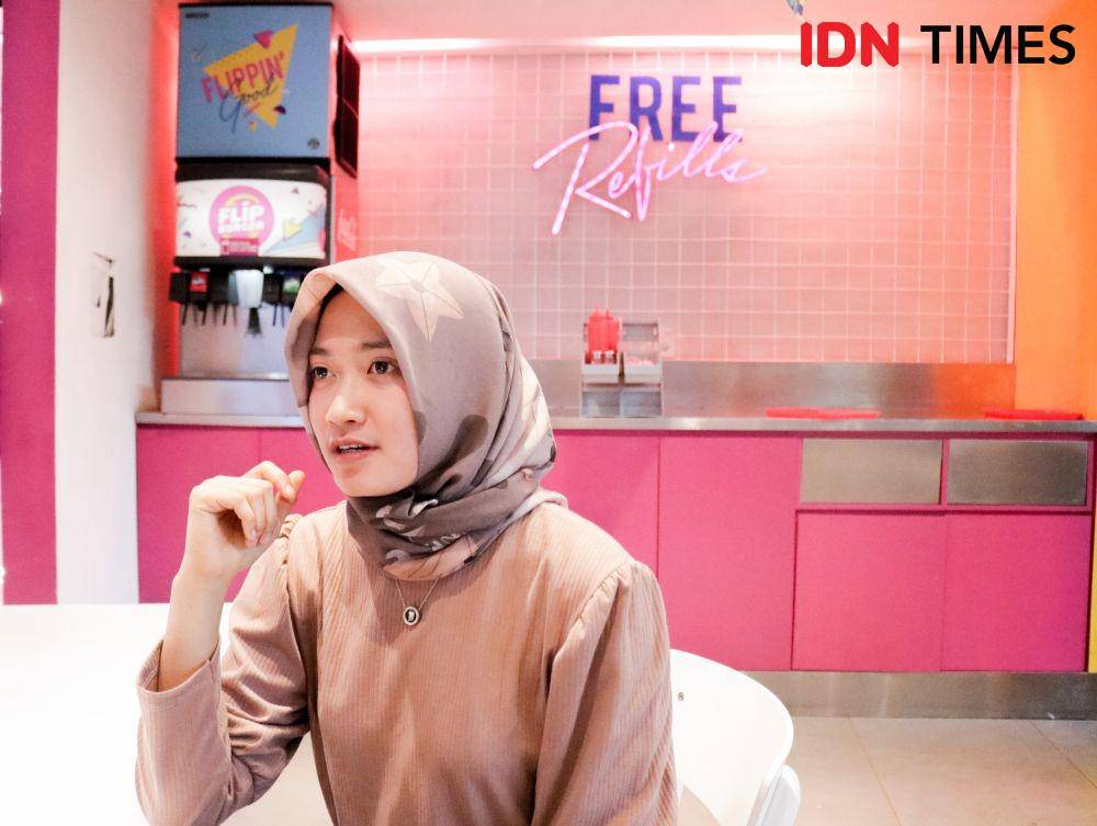 Febrina Gladys saat ditemui di Tunjungan Plaza Surabaya (6/12). IDN Times/Prila Arofani