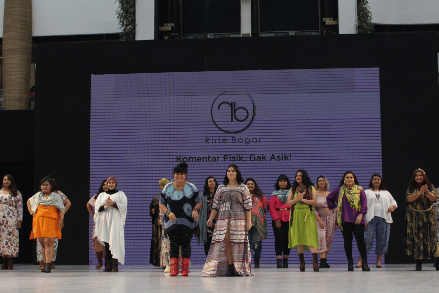 Plus size models performance dalam acara 23 Fashion District. 7 Desember 2019. IDN Times/Klara Livia