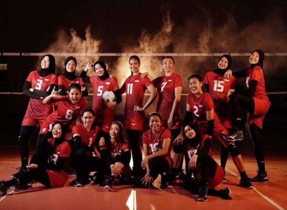 Tim voli putri Indonesia untuk SEA Games 2019 (Instagram.com/pbvsi_official)