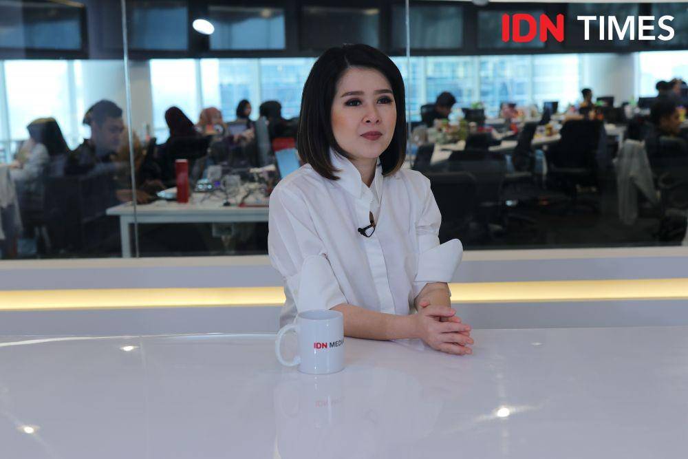 Ketua Umum PSI Grace Natalie dalam acara Perempuan Bicara Part II Partai Millennial Bicara Kekerasan Terhadap Perempuan di IDN Media HQ, Jakarta, Senin 9 Desember 2019. (IDN Times/Arief Kharisma Putra)