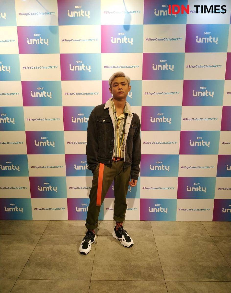 Gilang UN1TY dalam press conference UN1TY di Jakarta. 9 Desember 2019. IDN Times/Nadia Umara