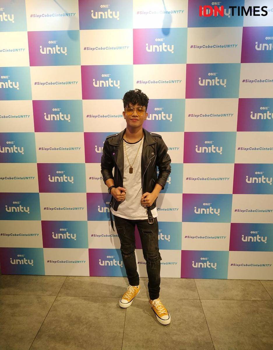 Farhan UN1TY dalam press conference UN1TY di Jakarta. 9 Desember 2019. IDN Times/Nadia Umara
