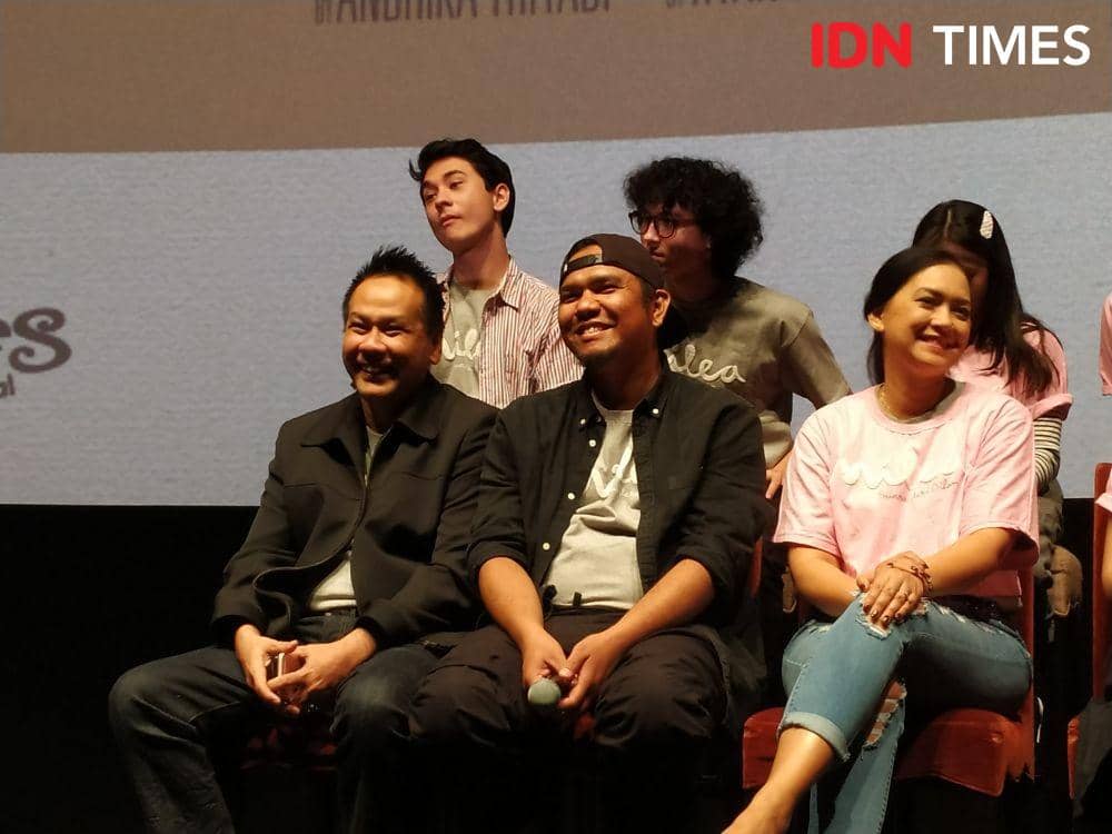(kiri bawah) Produser film Milea, Ody Mulya Hidayat dalam press conference film Milea di Jakarta. 9 Desember 2019. IDN Times/Nadia Umara