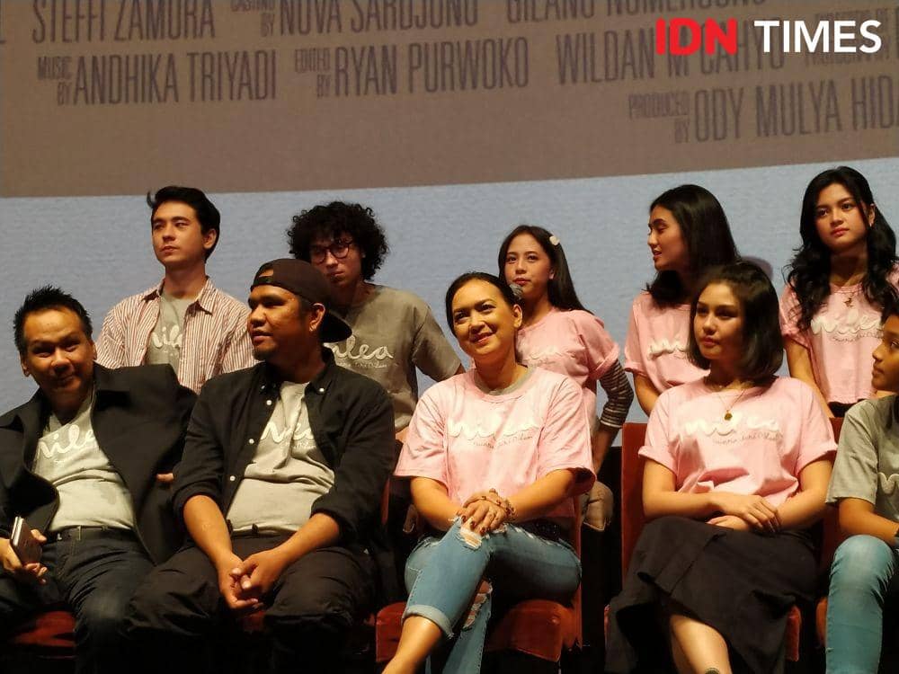 Cast film Milea dalam press conference film Milea di Jakarta. 9 Desember 2019. IDN Times/Nadia Umara