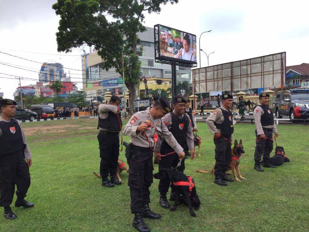 Pasukan K9 Polda Sumsel (IDN Times/Istimewa)