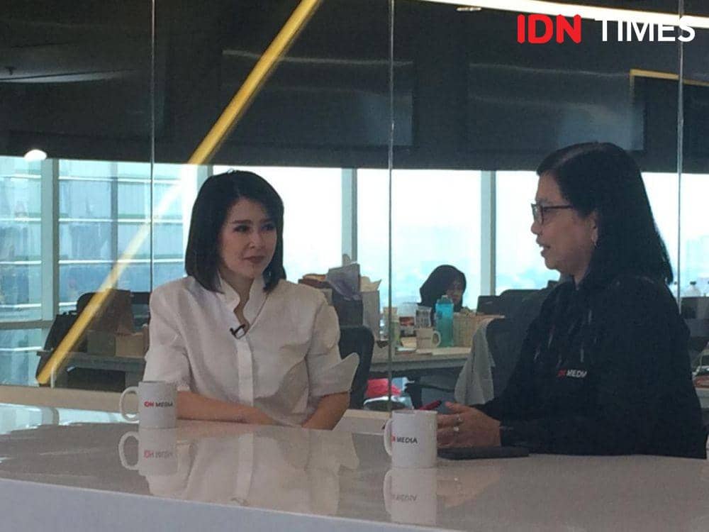 Ketua Umum PSI Grace Natalie dalam acara Perempuan Bicara Part II Partai Millennial Bicara Kekerasan Terhadap Perempuan di IDN Media HQ, Jakarta, Senin 9 Desember 2019. (IDN Times/Arief Kharisma Putra)