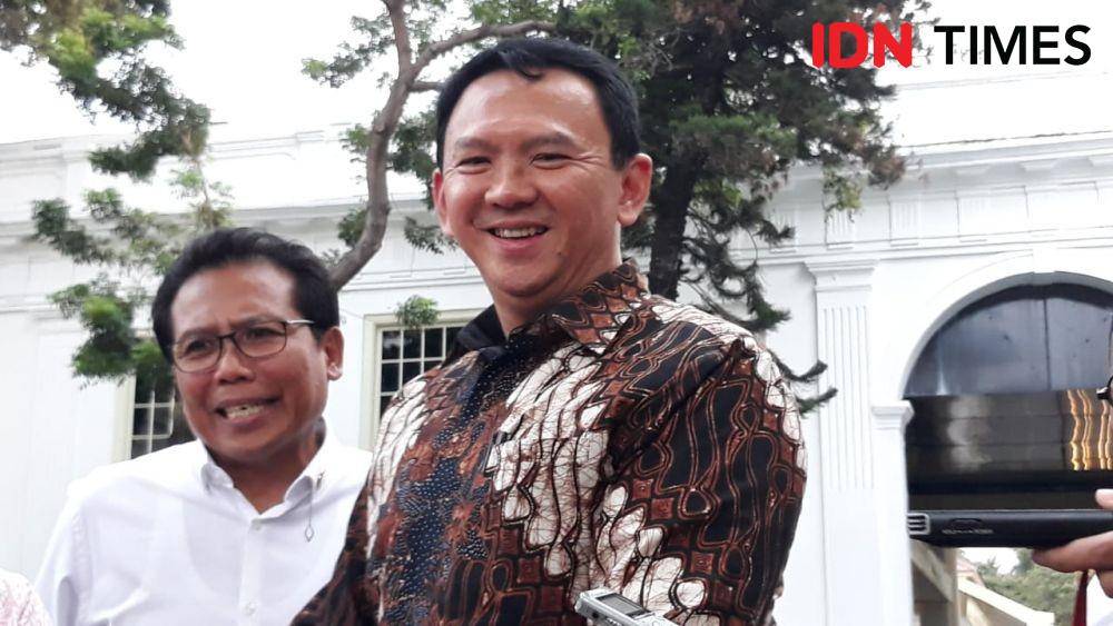 Komisaris Utama Pertamina Basuki Tjahja Purnama (Ahok) datang ke Istana Negara, Jakarta Pusat, Senin 9 Desember 2019 (IDN Times/Teatrika Handiko Putri)