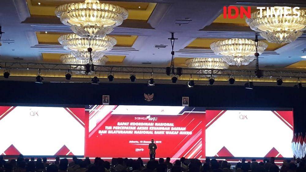 Rakornas Tim Percepatan Akses Keuangan Daerah dan Silaturahmi Nasional Bank Wakaf Mikro 2019. (IDN Times/Indiana Malia)