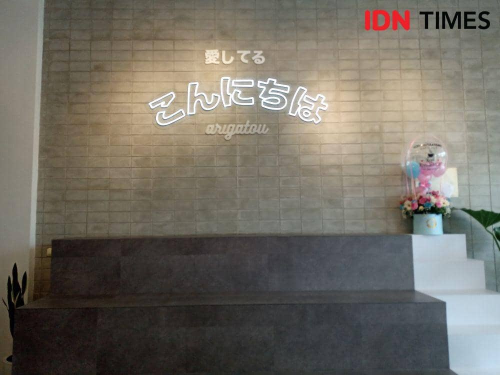 Kopi Konnichiwa Ruko Golf Island No 19 Jl. Pantai Indah Kapuk, Jakarta Utara. IDN Times/Dhiya Awlia.A